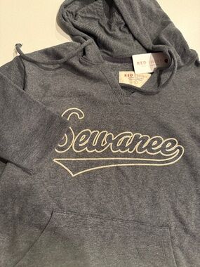 Sewanee Tigers Hoodie Gray with Pocket Soft Size L NWT